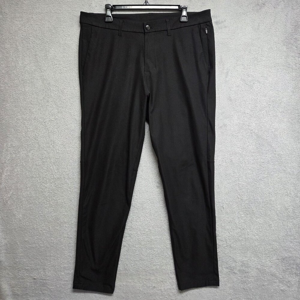 Lululemon Pants Mens 36x31 Black ABC Slim Fit Commission Warpstreme M5439S